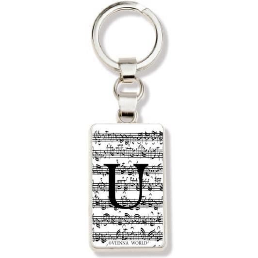 Sleutelhanger Letter U (Wit)