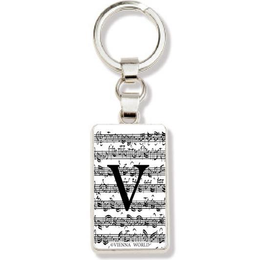 Sleutelhanger Letter V (Wit)