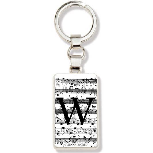 Sleutelhanger Letter W (Wit)