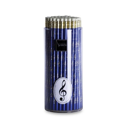 Potlood box G-clef blue (72 stuks)