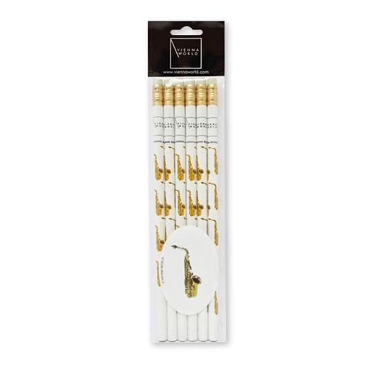 Potloden Set Afbeelding Saxophone (6 stuks)