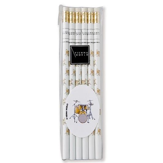 Pencil set Drums (6 pcs)
