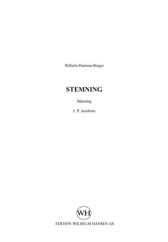 Berger: Stemning (SATB)