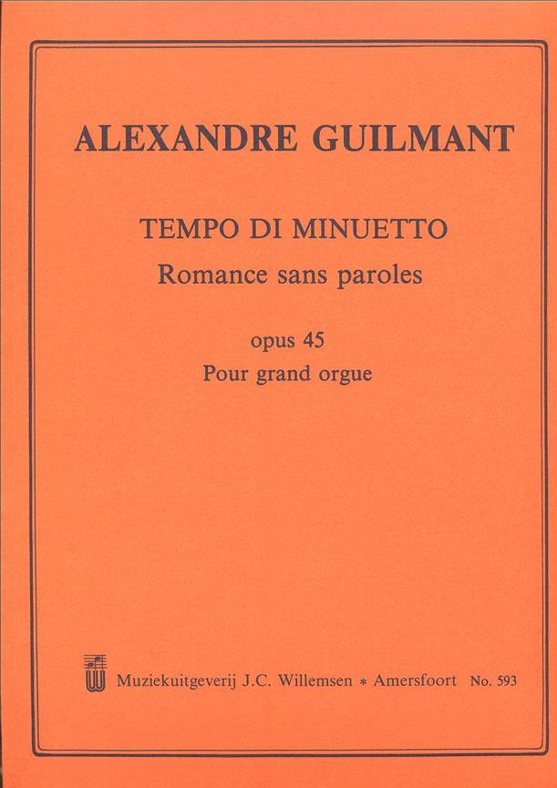 Tempo Di Minuetto Romance Sans Paroles Opus 45 