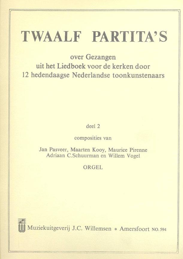 Partitas(12) 2 Over Gezangen Uit Liedboek 