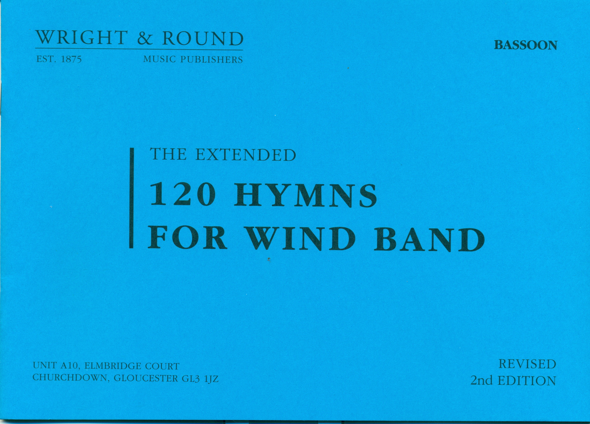 The Extended 120 Hymns for Wind Band – Bassoon
