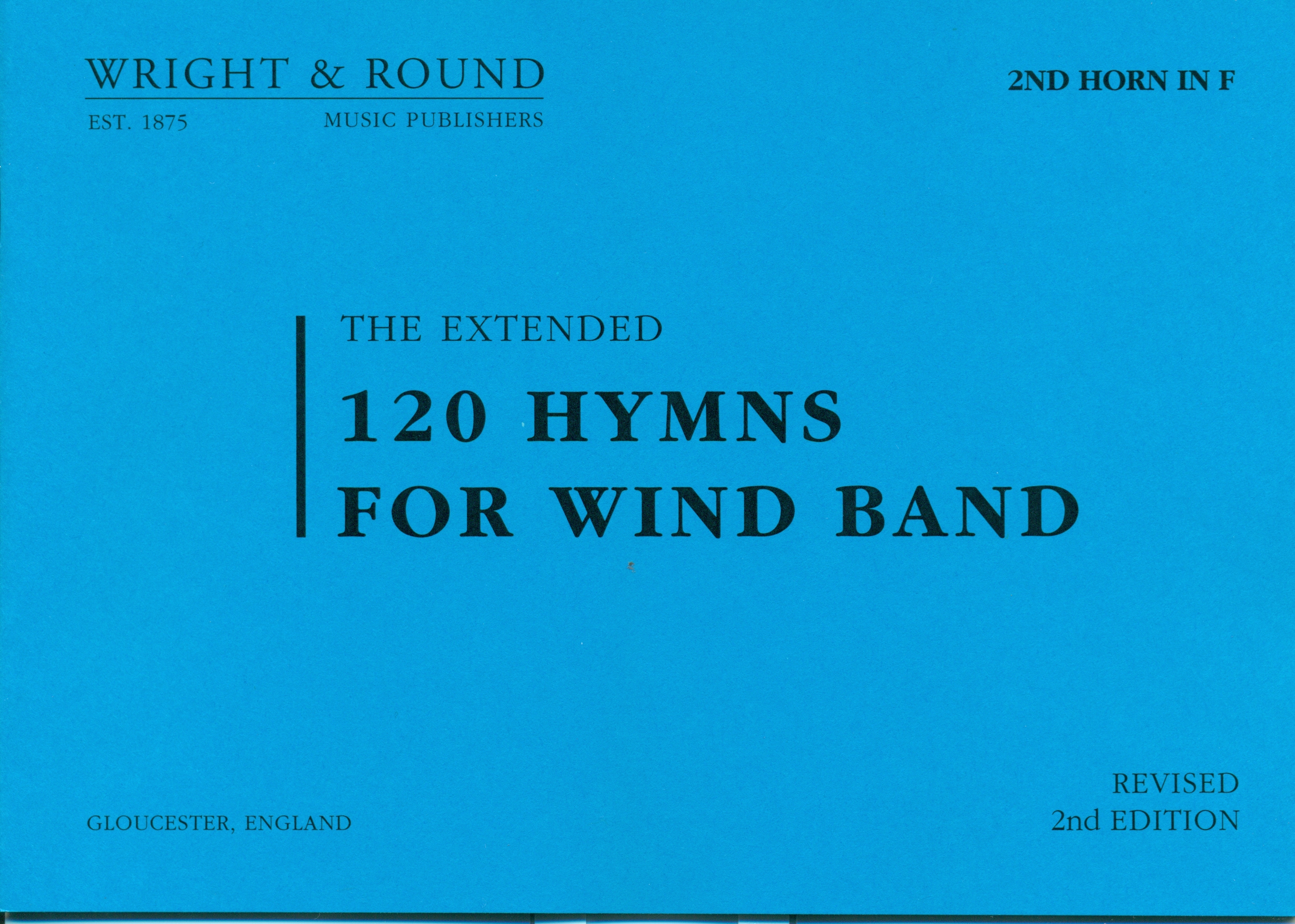 The Extended 120 Hymns for Wind Band – F Horn 2