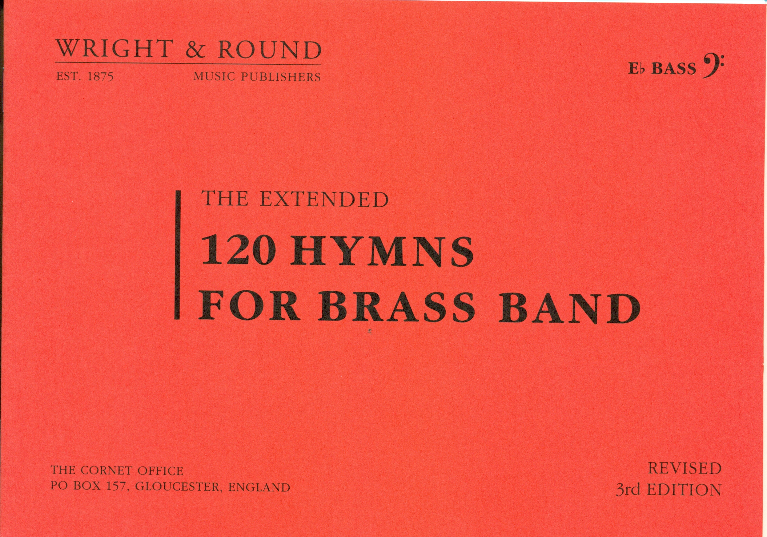 The Extended 120 Hymns for Wind Band Eb Bass BC (bassleutel)