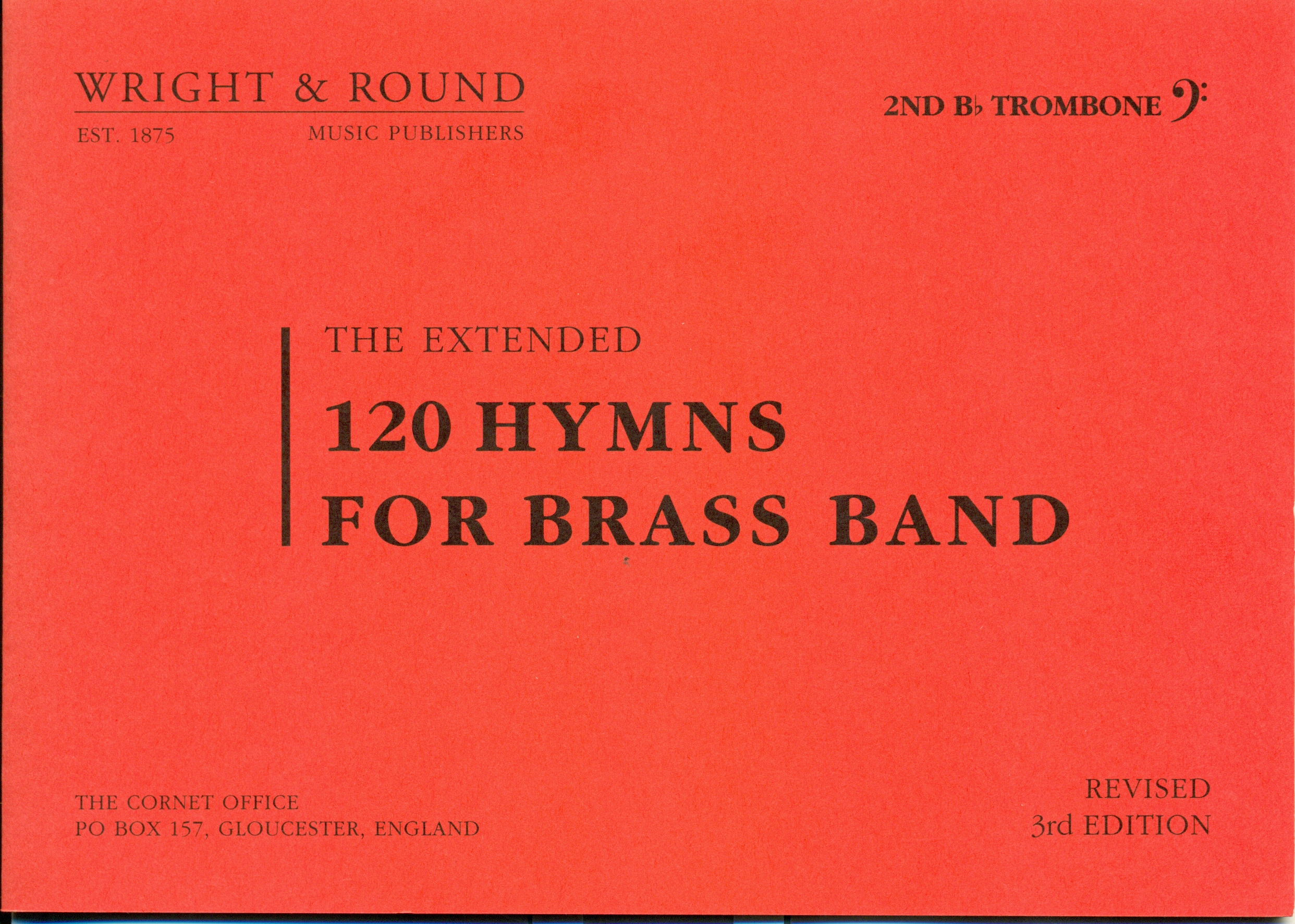 The Extended 120 Hymns for Wind Band 3e Trombone BC (Bassleutel/F-Sleutel)
