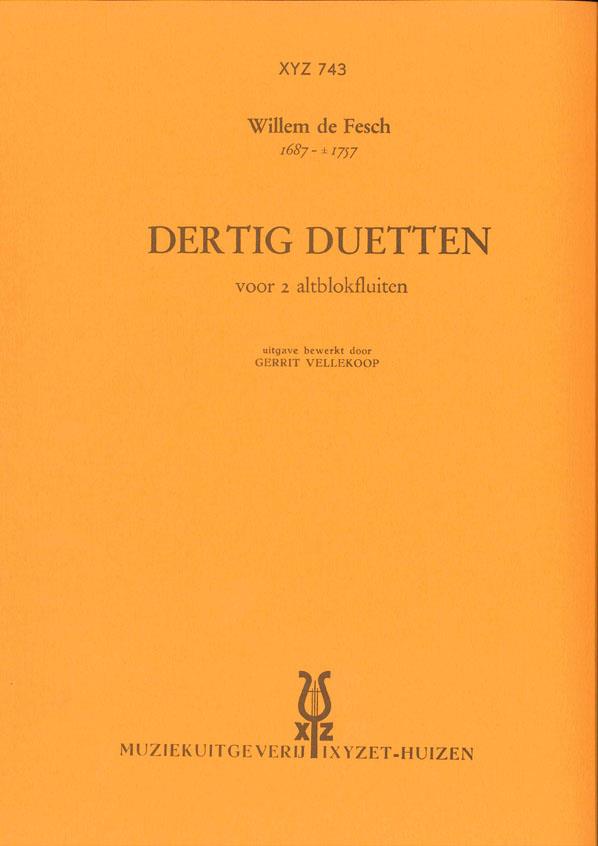 Willem de Fesch: 30 Duetten