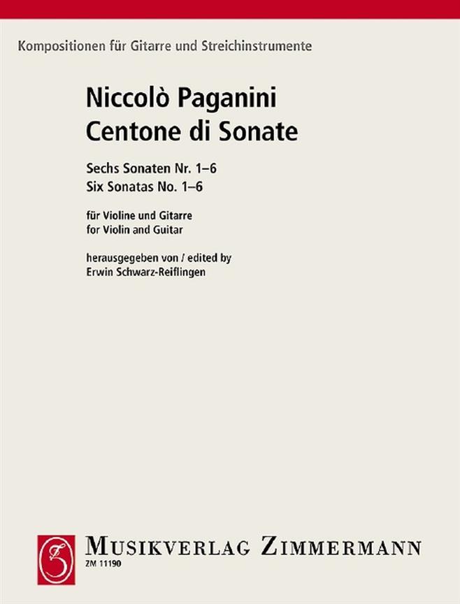 Niccolo Paganini: Centone Di Sonate 1-6