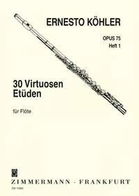 Köhler: 30 Virtuoso Studies Op.75 For Flute - Book 1