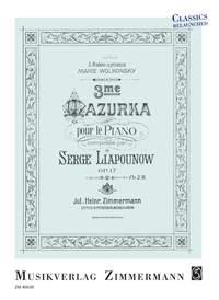 Serge M. Liapounow: Mazurka No.3 Op. 17