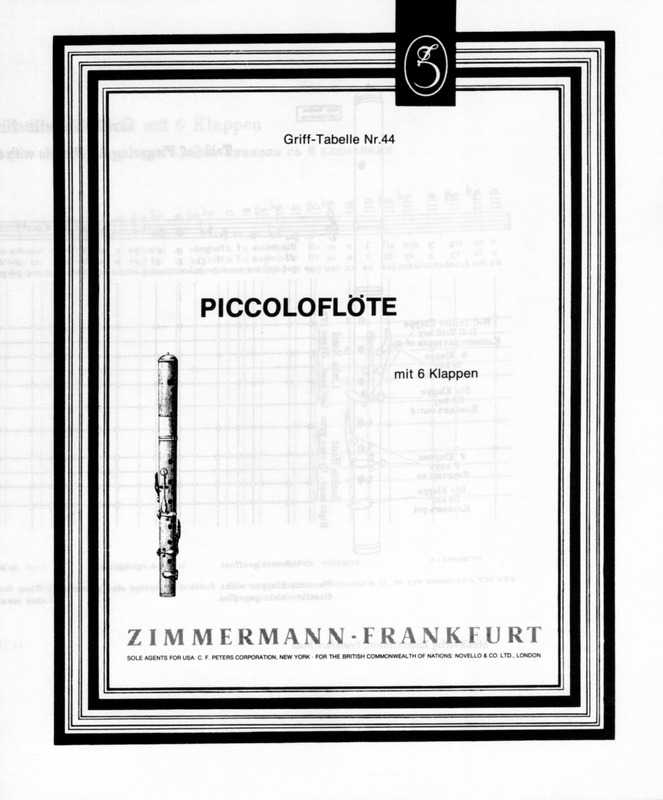 Grifftabelle Flageolett