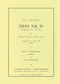 Mozart: Kegelstatt Trio Nr. IV KV 498