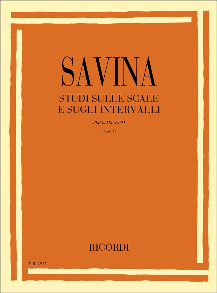 Studi Sulle Scale E Sugli Intervalli. Fasc. I(Per Clarinetto)