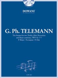 Telemann: Trio Sonata for two Treble (Alto) Recorders and BC TWV 42:F 7 in F Major 