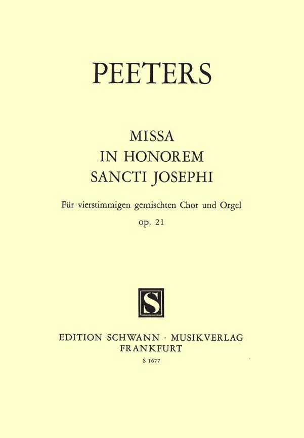 Flor Peeters: Missa in honorem Sancti Josephi op. 21