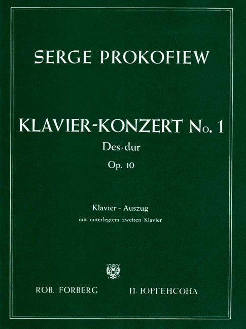 Prokofiev: Konzert fur Klavier und Orch. Nr.1 Des-Dur, op.10