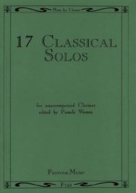 17 Classical Solos(fuer unaccompanied Clarinet)