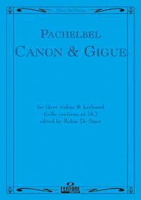 Canon & Gigue(fuer Three Violins & Keyboard (cello cont. ad lib.))