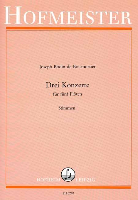 Boismortier: Konzerte op. 15 f  Konzerte I-III, Stimmensatz