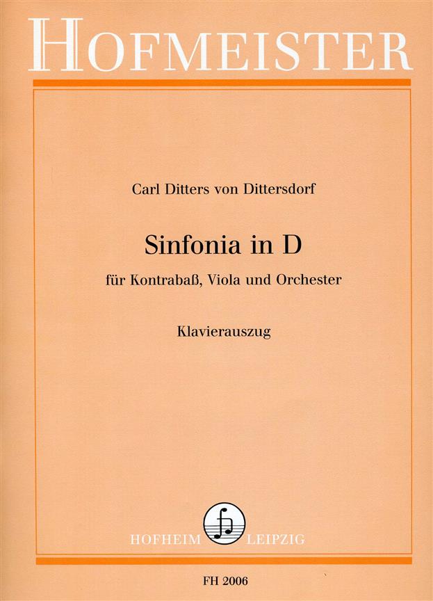 Sinfonia in D = Sinfonia Concertante(fuer Kontrabass, Viola und Orchester)