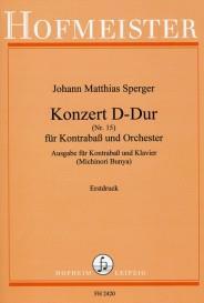 Johann Matthias Sperger: Konzert Nr. 15 für Double Bass und Orchester D-Dur