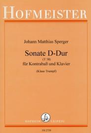 Johann Matthias Sperger: Sonate D-Dur (T38)(Nach der Sonate für Kontrabass und Viola)