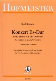 Karl Stamitz: Konzert fuer Klarinette und Orchester Es-Dur(Darmstädter Konzert)