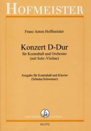 Franz Anton Hoffmeister: Konzert Nr. 1 für Double Bass und Orchester(mit SoloVioline)