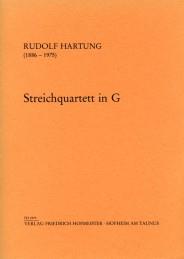 Rudolf Hartung: StreichQuartett Nr. 3 in G