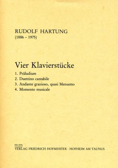 Rudolf Hartung: 4 Klavierstücke