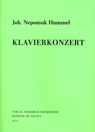 Johann Nepomuk Hummel: Klavierkonzert A-Dur