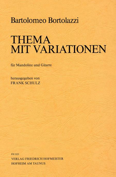 Bartolomeo Bortolazzi: Thema mit Variationen