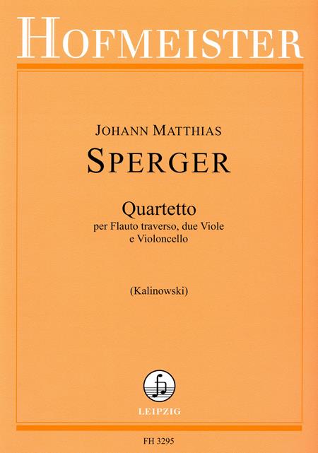 Johann Matthias Sperger: Quartetto per Flauto traverso, due Viole e Cello