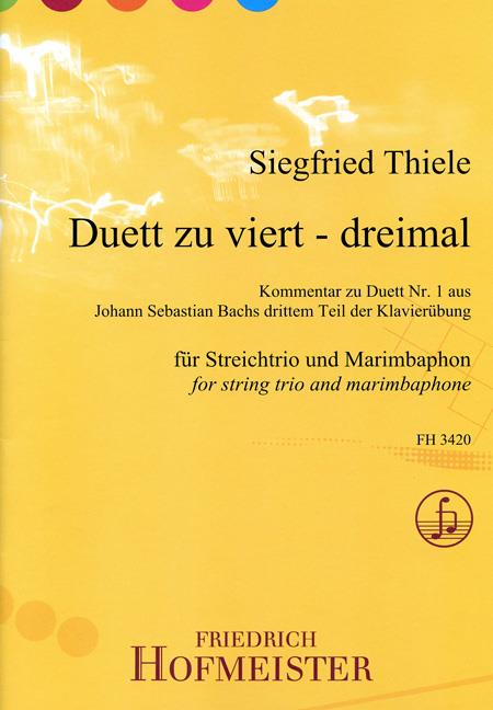 Duett zu viert - dreimal(Kommentar zu Duett Nr. 1 aus Johann Sebastian Bachs drittem Teil der Klavierübung)