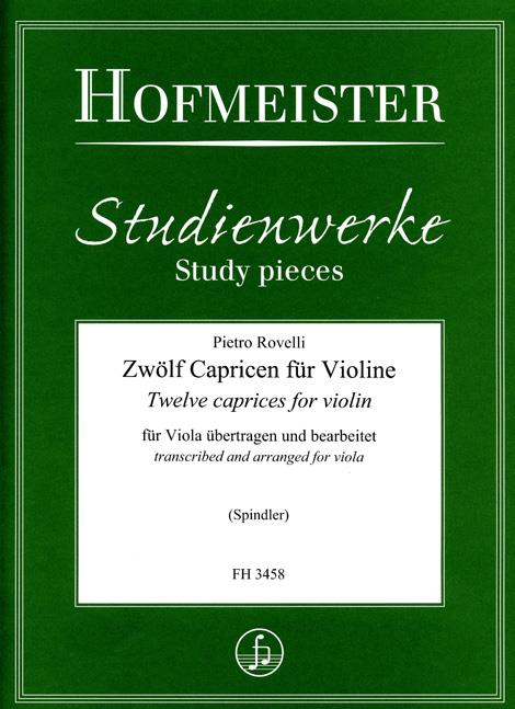 Pietro Rovelli: 12 Capricen for Violine