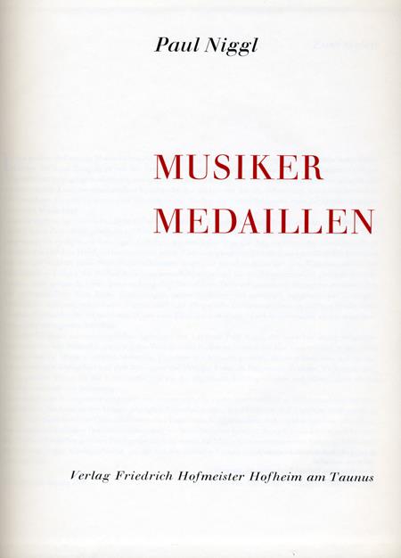 Musikermedaillen I, Ln.