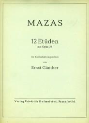 Jacques Féréol Mazas: 12 Etüden, aus op. 36