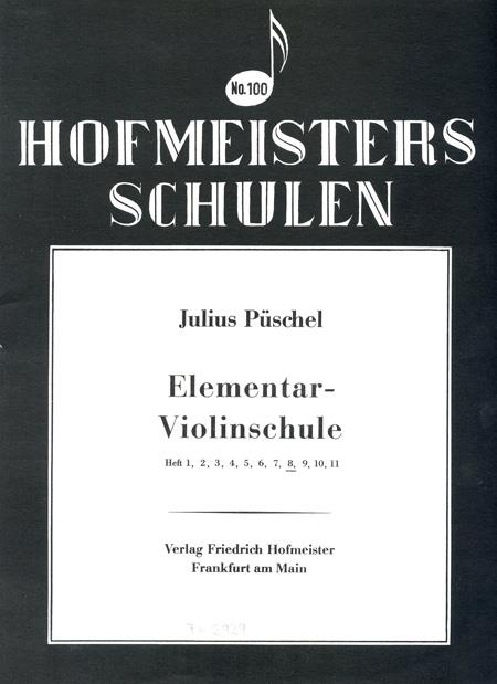 Julius Püschel: Elemetar-Violinschule, Heft 8