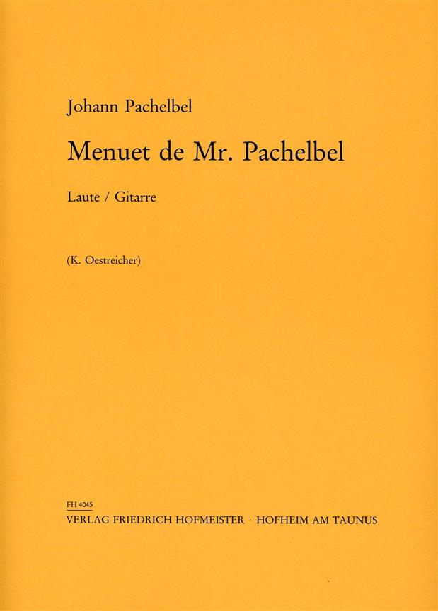 Pachelbel: Menuet de Mr. Pachelbel