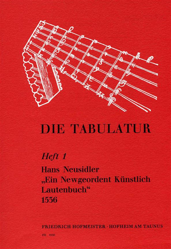 Die Tabulatur, Heft 1