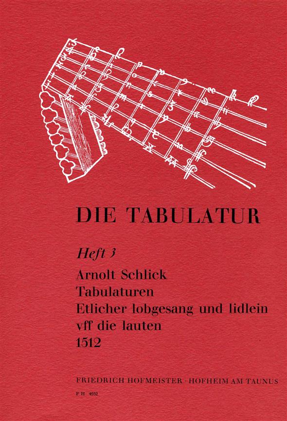 Die Tabulatur, Heft 3: Tabulaturen