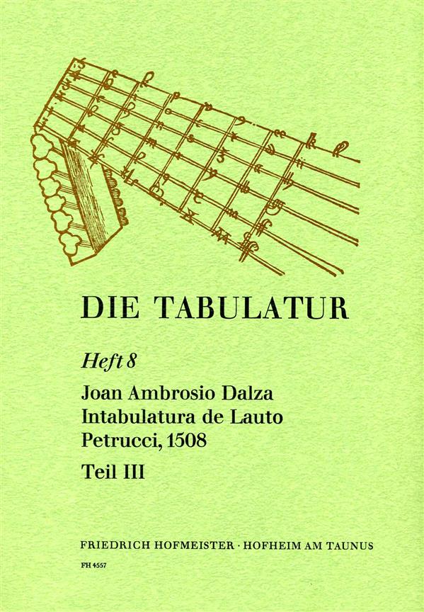 Die Tabulatur, Heft 8