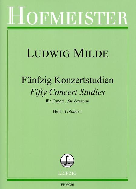 Ludwig Milde: 50 Konzertstudien, op. 26, Heft 1