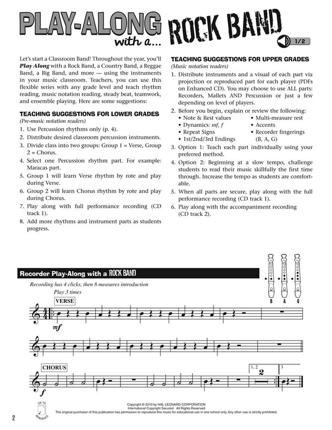Play-Along with the Band(Jammin' Styles For The Classroom and Beyond)