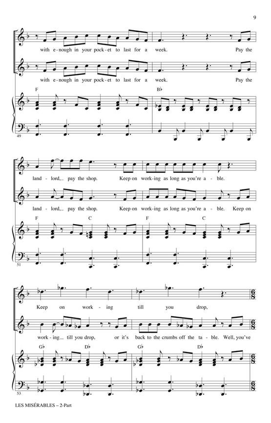 Les Misérables(Choral Selections from the Movie)
