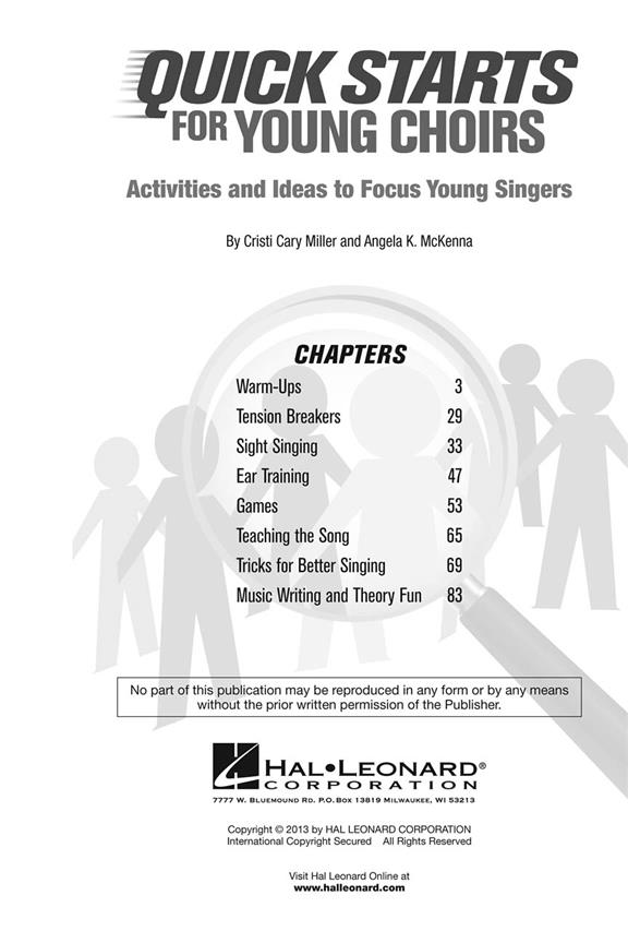 Quick Starts For Young Choirs(Activities and Ideas to Focus Your Singers)