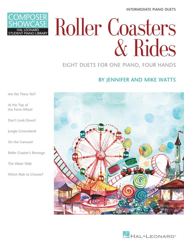 Roller Coasters & Rides(Eight Duets fuer 1 Piano, 4 Hands Composer Showcase Intermediate Piano Duets)